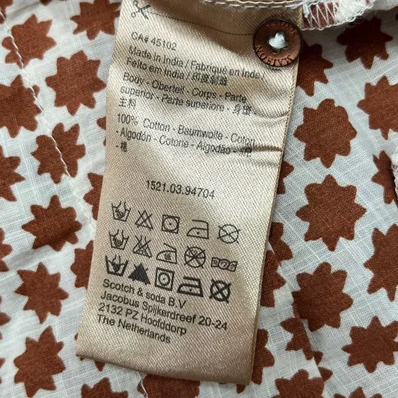 Maison Scotch & Soda SIZE 4 6 Small 1 Sahara Social Boho Beaded Romper Jumpsuit - Picture 12 of 12